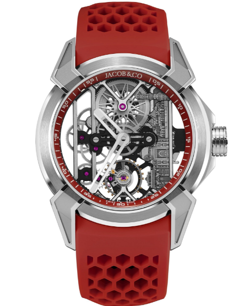 Review Jacob & Co Epic X Titanium Red Neoralithe Inner Ring EX110.20.AQ.AD.ABRUA Replica watch